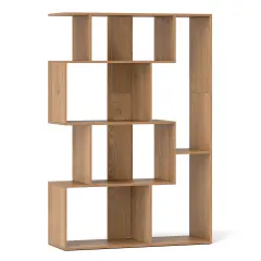 47 Inch 6-Cube Open-Back Geometric Bookshelf Perfect for Bedroom or Living Room