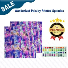Wanderlust Paisley Printed Spandex