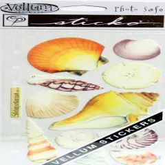 Sticko Vellum Seashells Stickers
