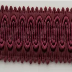 1/2" Scroll Braid Gimp w/ Backing - 12 Continuous Yards - Many Color Options! Wine