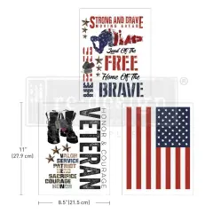 Decor Transfers&reg; 8.5x11 - Veteran - 3 sheets, 8.5"x11"