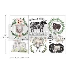 Small Transfers - Sweet Lamb - 3 sheets, 6"x12"