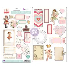 Love Notes Collection Chipboard Stickers - 32 pcs w foil details
