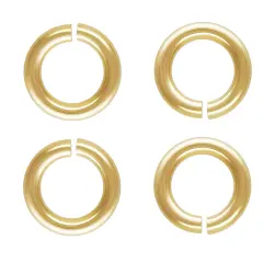 JewelrySupply Jump Ring - Round Open 4mm 1/20 14K Gold Filled(Package of 4)