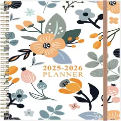 Academic Planner 2025-2026 - 8.5" x 11" (Rose Flower)