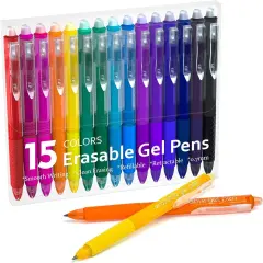 15 Colors Erasable Gel Pens