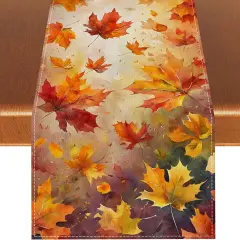 Maple Leaves Fall Table Runner