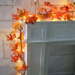 6FT Fall Garland with 24 LED Lights