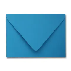 Colorplan TABRIZ BLUE - 91 Lb. / 135 gsm / 8 pts Matte Premium Cardstock Paper Text A2 Euro Flap Envelopes Bulk Pack of 250