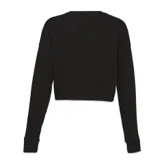 Bella Canvas Cropped Crew Fleece - Black, Medium