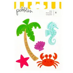 Pebbles Fun In The Sun Metal Die Set-6/Pkg