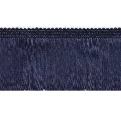 5 Yards of 2" Chainette Fringe Trim | 5 yard cut Navy Blue
