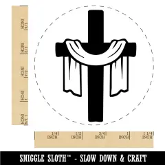 Draped Cross Easter Christianity Jesus Christ Rubber Stamp for Stamping Crafting