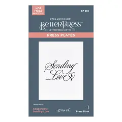 Spellbinders BetterPress Press Plate By Paul Antonio-Sending Love