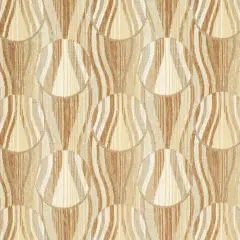 Toffee - BeigeTaupe AbstractGeometric Upholstery Fabric 54 Inches"