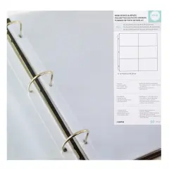 We R Ring Photo Sleeves 12"X12" 50/Pkg-(6) 4"X6" Pockets