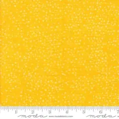 Dotty Thatched Sunshine 44"/45" Fabric Per Yard