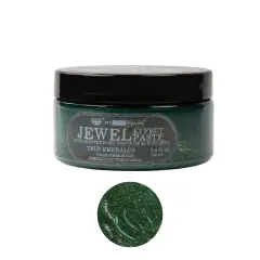 Art Extravagance - Jewel Texture Paste - True Emeralds - 1 jar, 3.4 fl oz (100 ml)