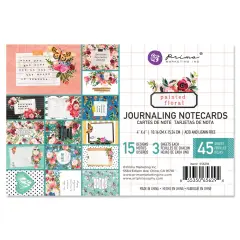 Painted Floral Collection 4x6 Journaling Cards - 45 sheets