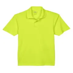 CORE&reg; Youth Origin Performance Piqu&eacute; Polo Safety Yellow