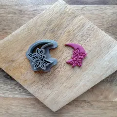 Half Moon Roses Clay Cutter