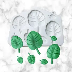 Monstera Tropical Leaves Silicone Mold 7 cavity