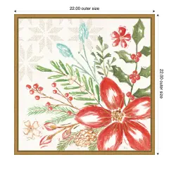 Elegant Holiday III by Veronique Charron Framed Canvas Wall Art