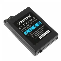Insten Rechargeable Lithium Battery Pack for Sony PSP 1000 1001 Battery Replacement 3.6V 1800mAh Black