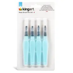 KINGART&reg; Water Brush Pens 4 pc
