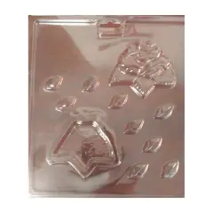 Rose Pour Box Flowers Chocolate Mold