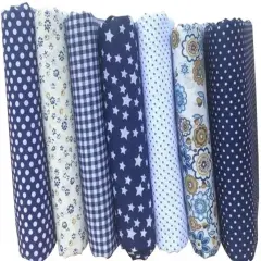 7pcs 10" x 10" (25cm x 25cm) Top Cotton Craft Fabric Bundle Squares Patchwork