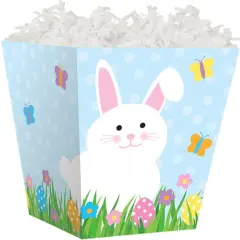 Pack/6: Happy Easter Sweet Treat Boxes - 4 x 4 x 4-1/2"