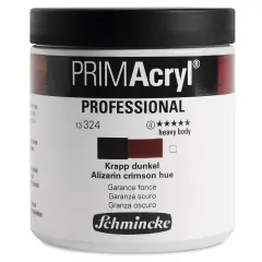 Schmincke Primacryl Professional Acrylic Paint - Alizarin Crimson Hue, 237 ml Jar