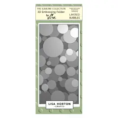 Lisa Horton Crafts Embossing Folder-Layered Bubbles