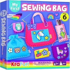 My First Sewing Bag Kit Arts & Crafts for Beginner Kids