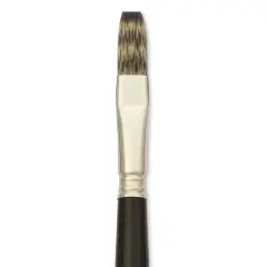 Escoda Vintage Synthetic Brush - Flat, LongHandle, Size 14