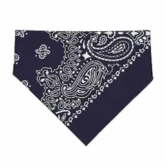 LAT Apparel&reg; Doggie Bandana Navy Paisley - nvp