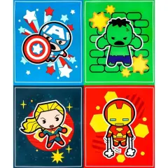 Licensed Marvel Prints Marvel Comics - Marvel Kawaii Collection - Heroes Panel Cotton Fabric by the Panel