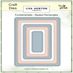 Lisa Horton Crafts Fundamentals Nested Dies-Rectangles