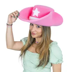 Edge Collections - Pink - Eye-Catching Cowgirl Party Hat!
