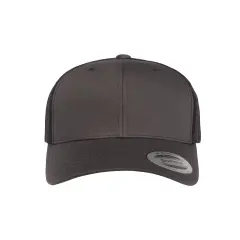 YP Classics&reg; Adult Retro Trucker Cap Vintage & Stylish Fit CHARCOAL/ BLACK