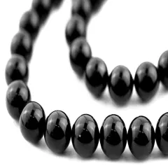 The Bead Chest Round Onyx Beads (7mm)
