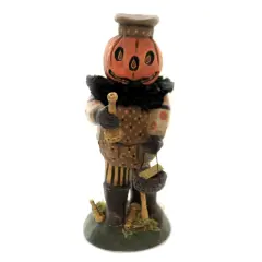 Charles Mcclenning 8.0 Inch Candlestick Maker Halloween Figurine , Lightweight Halloween Decor Halloween Pumpkin Multicolored