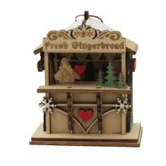 Ginger Cottages 3.5 Inch Ginger Market Tree Ornament , Ornament Beige
