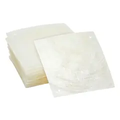 20 Pack Diamond Capiz Shells with Holes for Jewelry Making, Decoration, Wind Chimes, Crafts (2 In) White