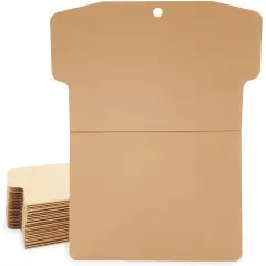 Youth Cardboard Shirt Form for Arts and Crafts, Size Small (17 x 22 in, 24 Pack) Brown
