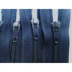 Navy Generic Nylon Zippers #3 Coil Closed Bottom