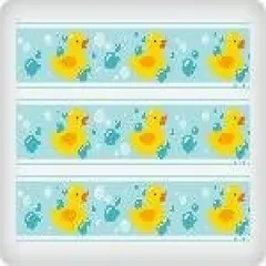 Ducky Edible Icing Image Cake Border Strips