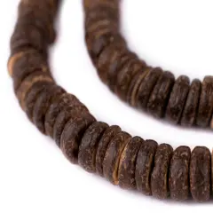 The Bead Chest Chocolate Disk Coconut Shell Beads (12mm)
