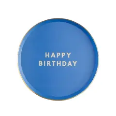 PALISADES BLUE SIGNATURE HAPPY BIRTHDAY SMALL PLATES